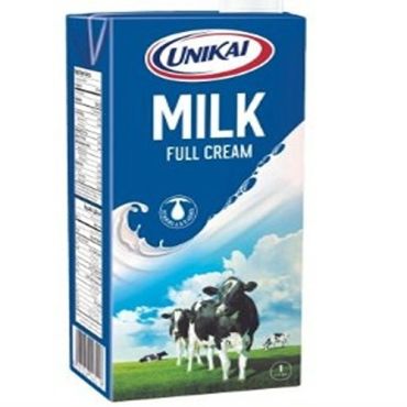 Unikai Uht Milk, 1Ltr Full Cream, 12 Pieces Per Carton